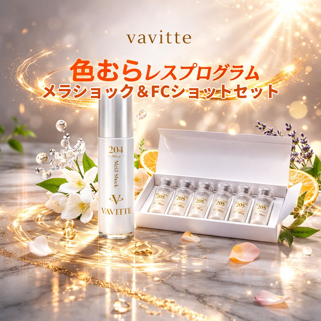 VAVITTE（ヴァヴィッテ）色むらレス集中セット（204メラショック,205FCショット)